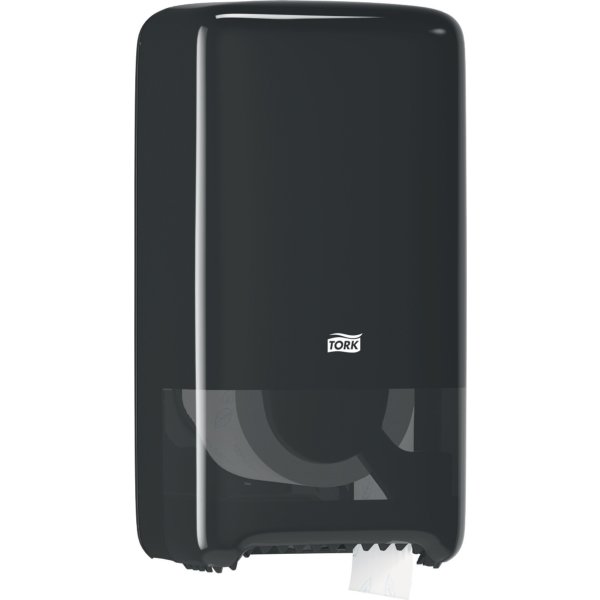 Tork T6 Twin Dispenser Toiletpapir, Sort