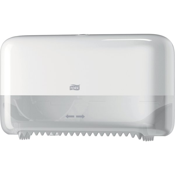 Tork T7 Dispenser Toiletpapir u/hylse, Dual, Hvid