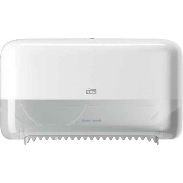 Tork T7 Dispenser Toiletpapir u/hylse, Dual, Hvid