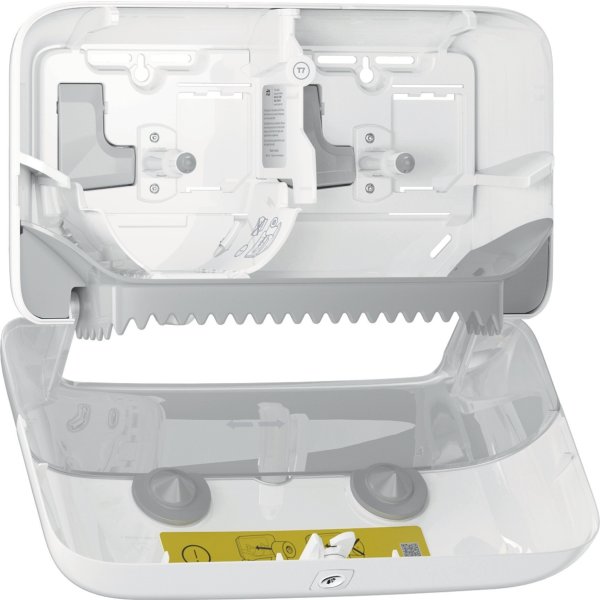 Tork T7 Dispenser Toiletpapir u/hylse, Dual, Hvid