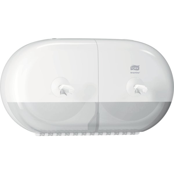 Tork T9 SmartOne Twin Dispenser Toiletpapir, Hvid