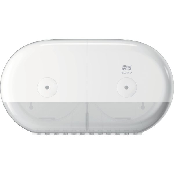 Tork T9 SmartOne Twin Dispenser Toiletpapir, Hvid
