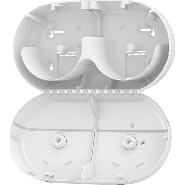 Tork T9 SmartOne Twin Dispenser Toiletpapir, Hvid