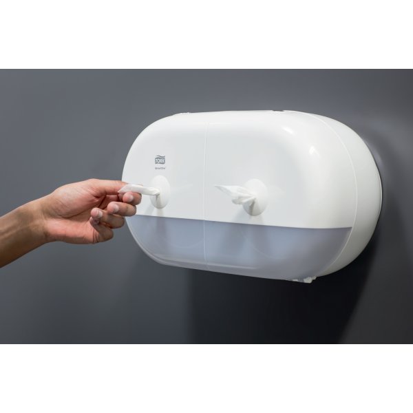 Tork T9 SmartOne Twin Dispenser Toiletpapir | Hvid