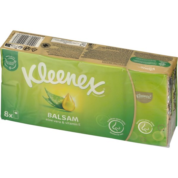 Kleenex Balsam Lommeletter, 4-lags