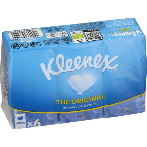 Kleenex Original Lommeletter, 3-lags
