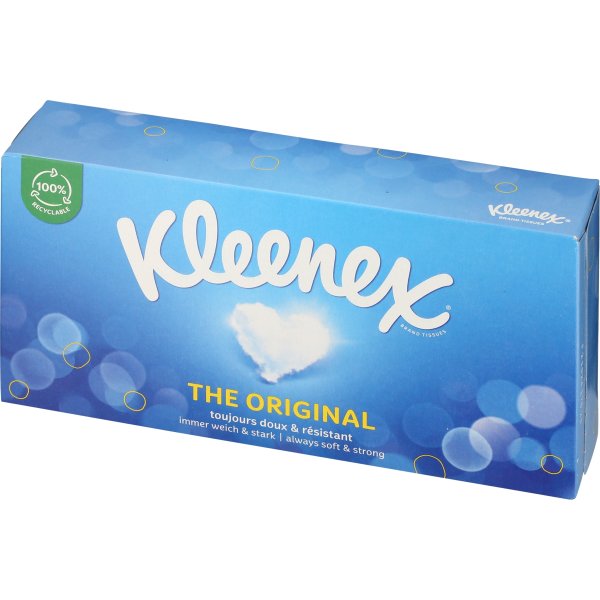 Kleenex Original Lommetørklæder i boks, 3-lags