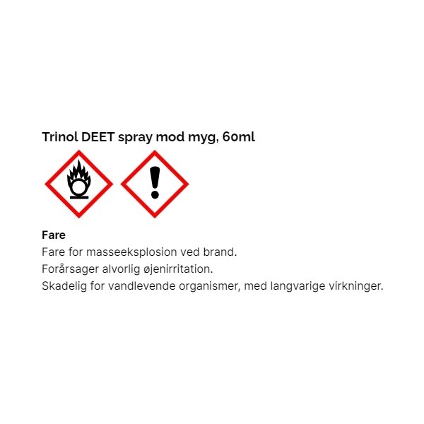Trinol DEET spray mod myg, 60ml