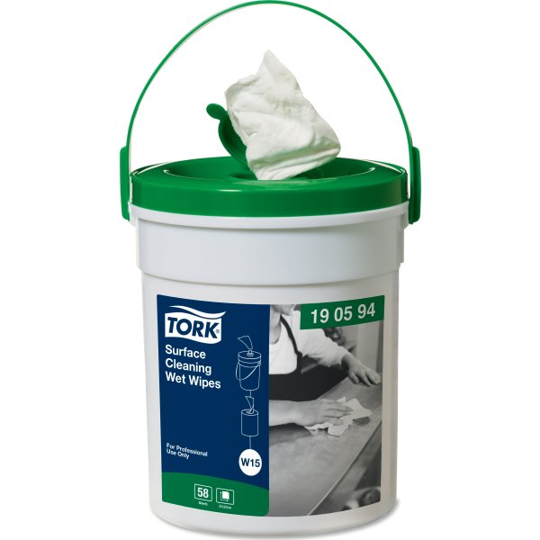 Tork W15 Wet Wipes Yta, 58 ark