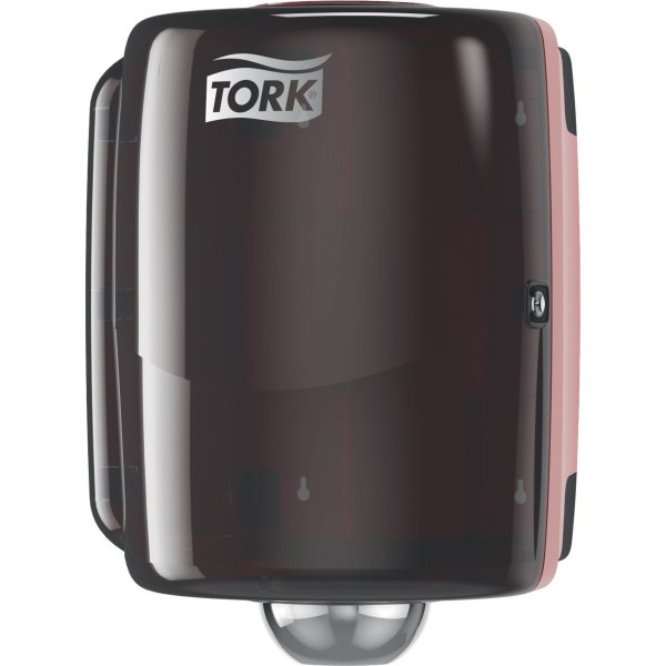 Tork W2 Mini dispenser, svart/röd