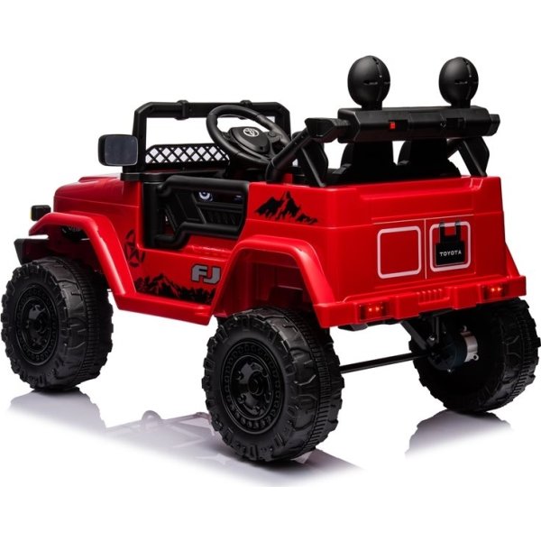 Elbil Toyota FJ Cruiser børnebil, 4x12V, rød