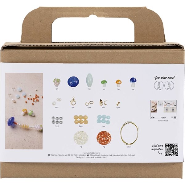 Mini DIY Kit Smykker, chunky halskæde, colorful