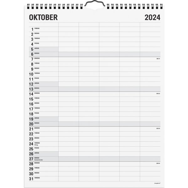 Mayland 24/25 Familiekalender, Black & White