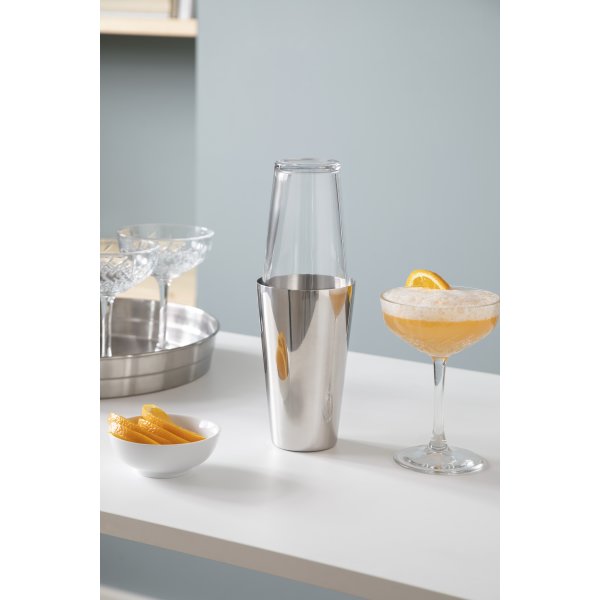 Steel Function Boston Shaker, stål/glas, 700 ml.