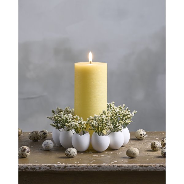 UYUNI Pillar LED Bloklys H20,3 cm, wheat yellow