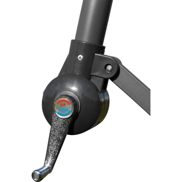 Hængeparasol Ø3m inkl. fod og overtræk, beige