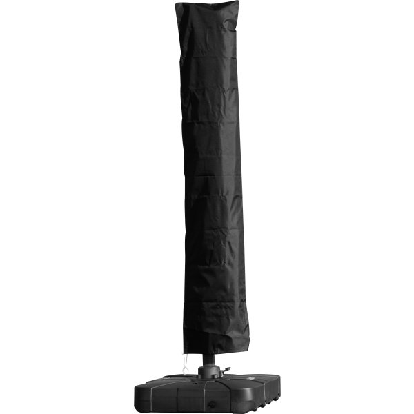 Hængeparasol Ø3,5m inkl. fod m/hjul+overtræk,beige