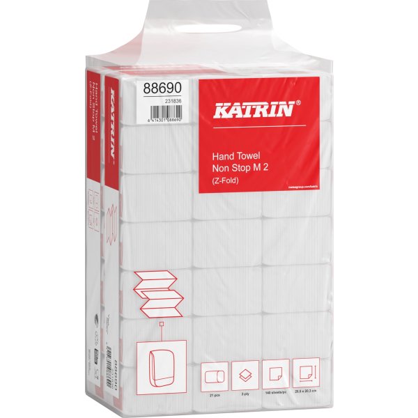 Katrin Basic M2 håndklædeark | 2-lag | 21 bdt.