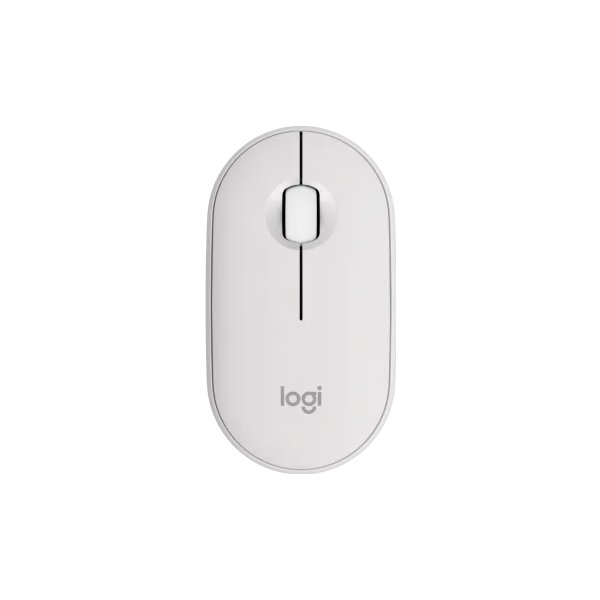 Logitech Pebble Mouse 2 M350S Trådløs Mus, hvid