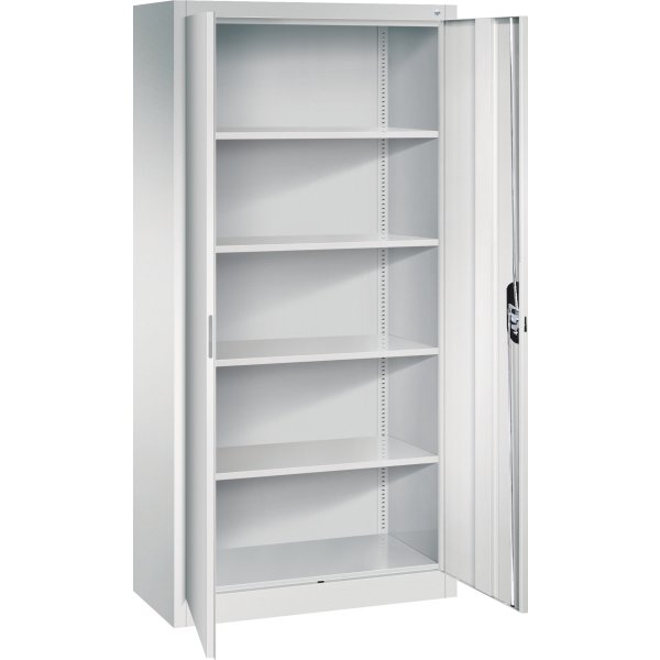 CP arkivskab m. 4 hylder, 930x1950x400 mm, grå