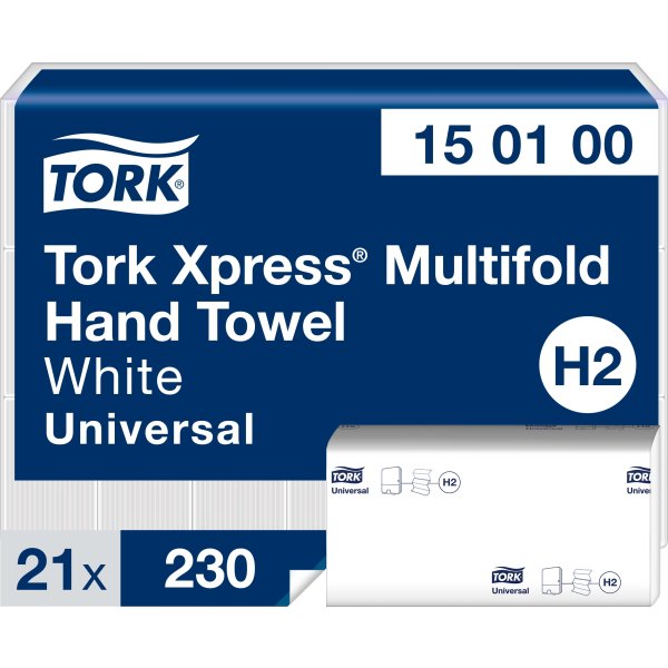 Tork H2 Xpress Universal Håndklædeark 4-fold 21 pk