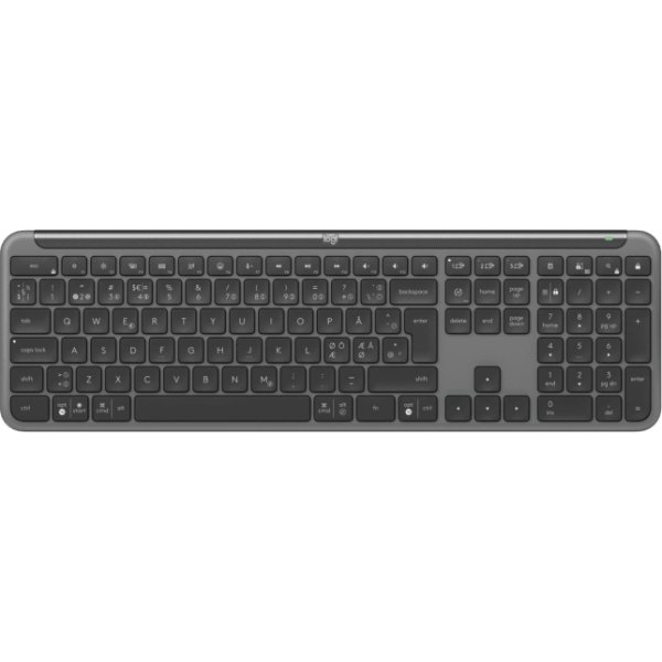 Logitech Slim Combo MK950 mus/tastatursæt, grå