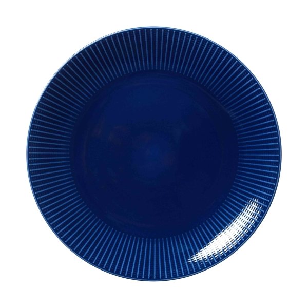 Willow Tallerken, Gourmet Coupe, Blå, 28 cm.