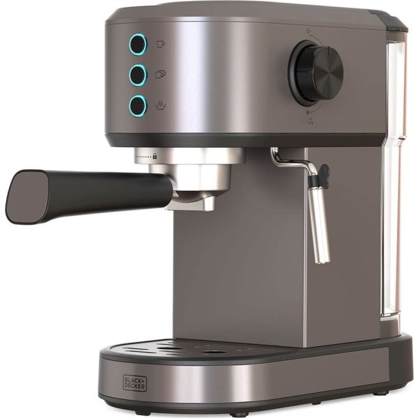 DEMO BLACK+DECKER Espressomaskine, rustfrit stål