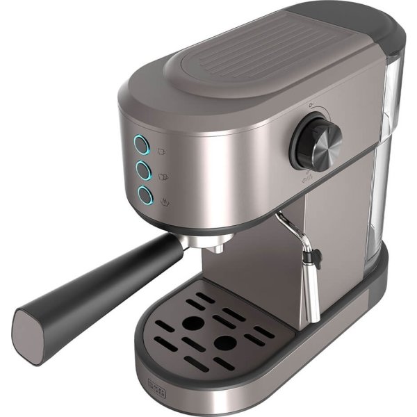 DEMO BLACK+DECKER Espressomaskine, rustfrit stål