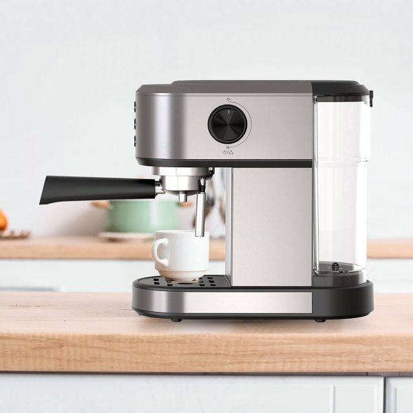 DEMO BLACK+DECKER Espressomaskine, rustfrit stål