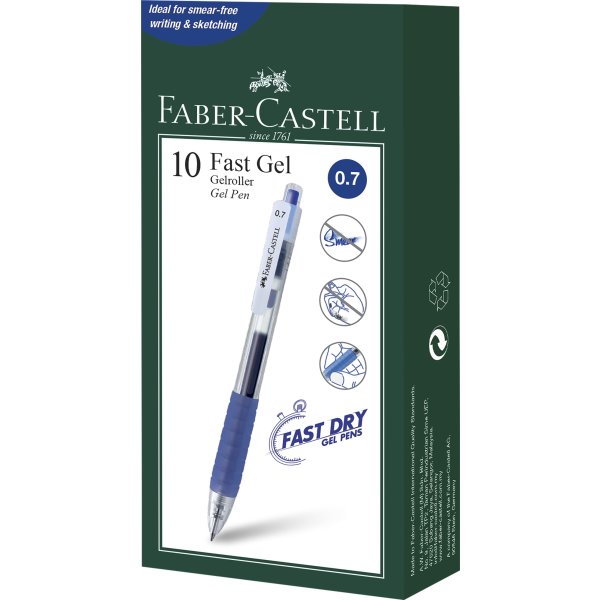 Faber-Castell Fast Dry Rollerpen | Blå