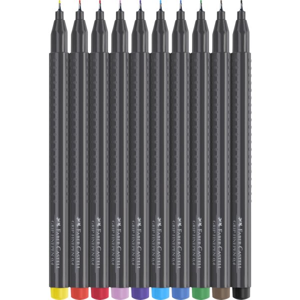 Faber-Castell Grip Fineliner | 10 farver