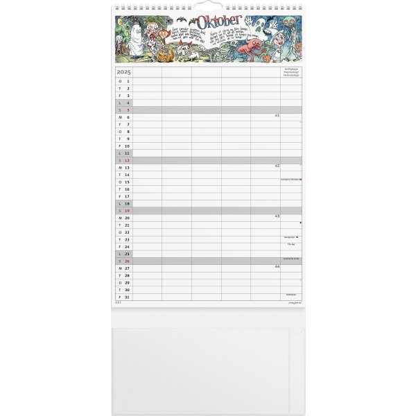 Mayland 2025 D&S Familiekalender m/sticker, 5 kol.