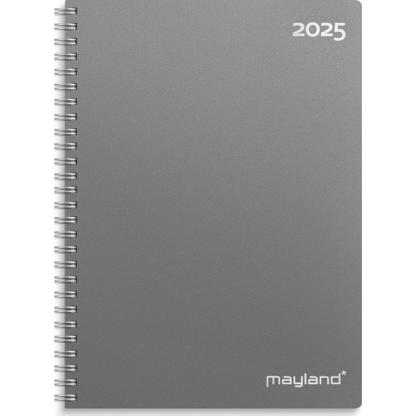 Mayland 2025 Ugekalender, A5, plast, grå