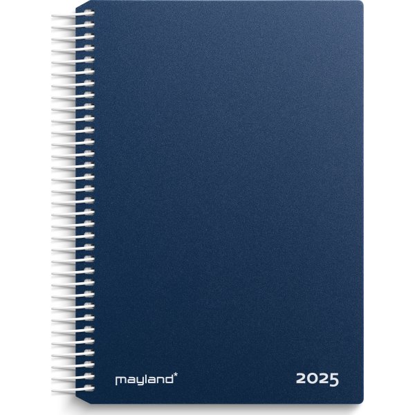 Mayland 2025 Spiralkalender, dag, blå
