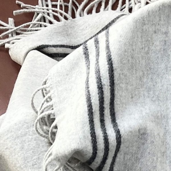 Care By Me Aran Plaid 132x180 cm, grå