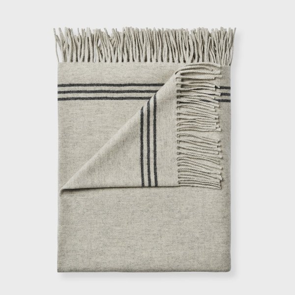 Care By Me Aran Plaid 132x180 cm, grå