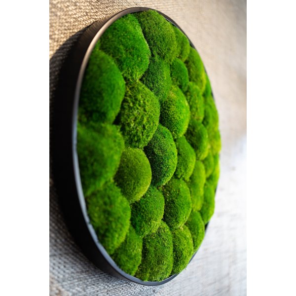 Pudemosbillede, Ø60 cm, m/ramme