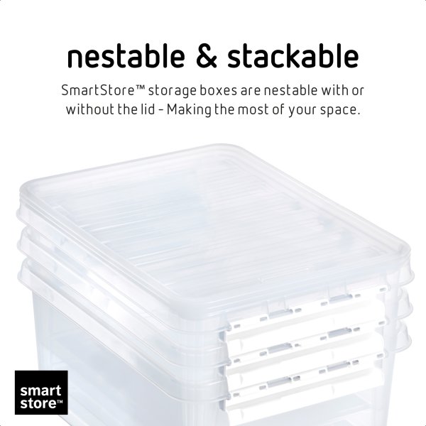 SmartStore Classic plastboks inkl. låg, 21L