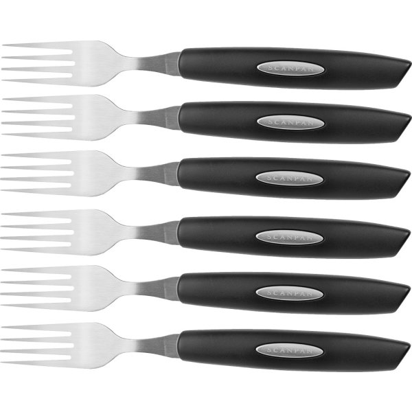 Scanpan Classic Steakgaffel, Sort, 6 stk.