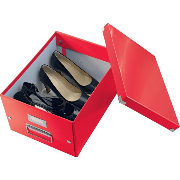 Förvaringslåda Leitz Click & Store, Medium, röd
