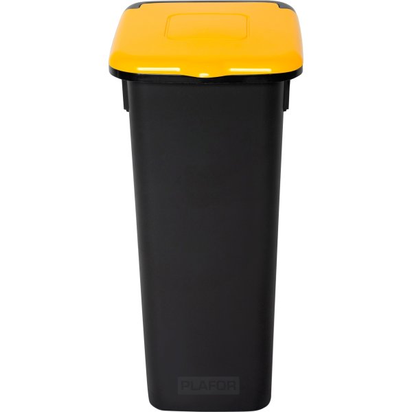 Style affaldsspand m/låg, 20 L, gul
