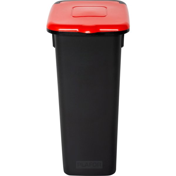 Style affaldsspand m/låg, 20 L, rød