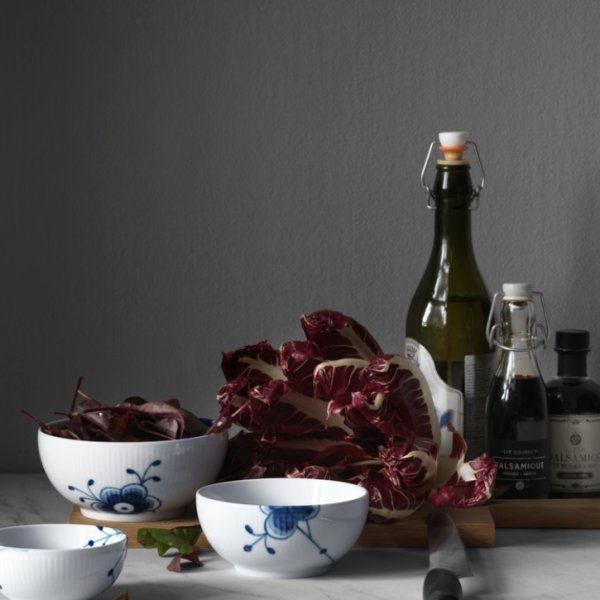 Royal Copenhagen Blå Mega Riflet Skåle 15 og 18 cm