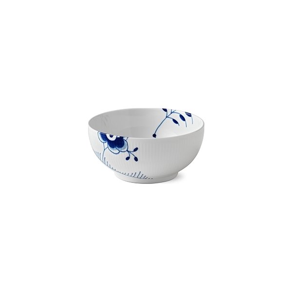 Royal Copenhagen Blå Mega Riflet Skåle 15 og 18 cm