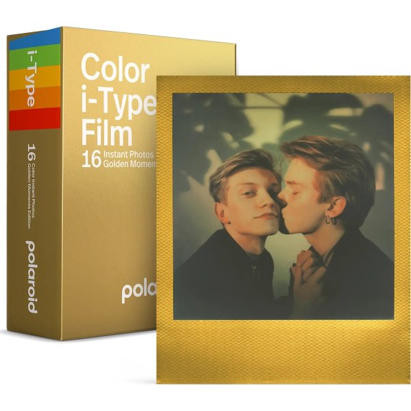 Polaroid i-Type Farvefilm, 2 pk., guld ramme