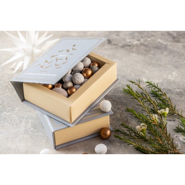 Xocolatl Christmas book, Grey, 125 g