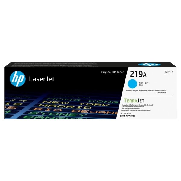 HP LaserJet 219A lasertoner, cyan, 1.200 sider