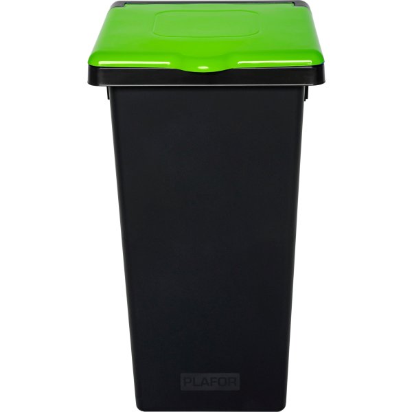 Style papperskorg med lock, 53 L, grön