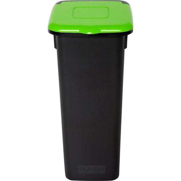 Style papperskorg med lock, 20 L, grön